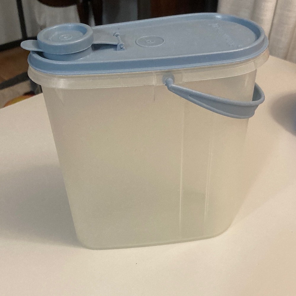 Tupperware Blue and Clear Food Storage Container